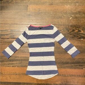 Strip blue and grey T-shirt